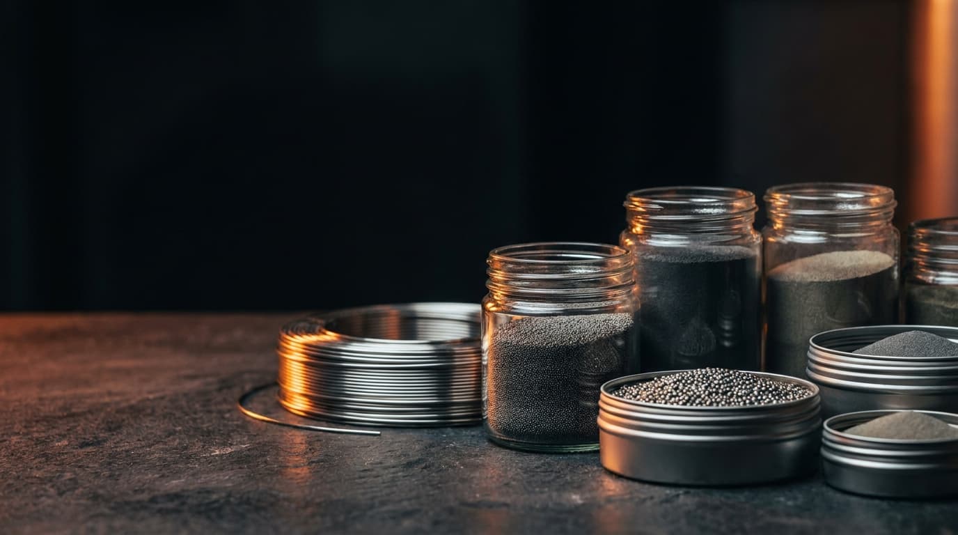Metallpulver und Schweissdraht — Ausgangsmaterialien der additiven Metallfertigung
